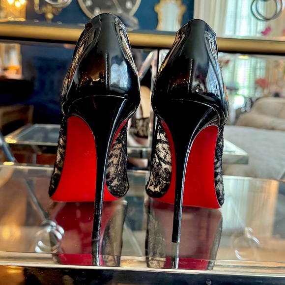 Christian Louboutin Follies 100 Rete/Dent Gloss/Patent - Picture 1 of 10
